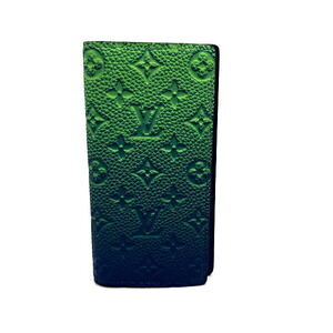 Louis Vuitton Neon Wallet Portefeuille Brazza Taurillon Leather Long